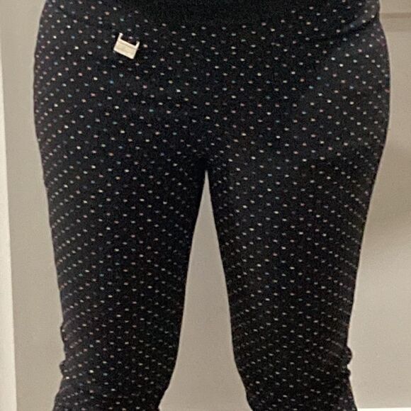 Lulu B Women’s Black and Rainbow Polka Dot Stretch Legging Pants Size 4 - Picture 6 of 9